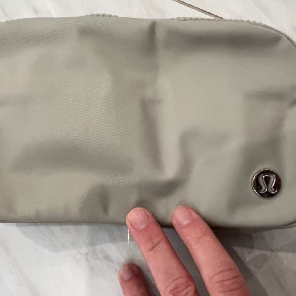 Gray lulu lemon belt bag never used